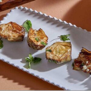 Артишоки,обжаренные с чесноком и мятой